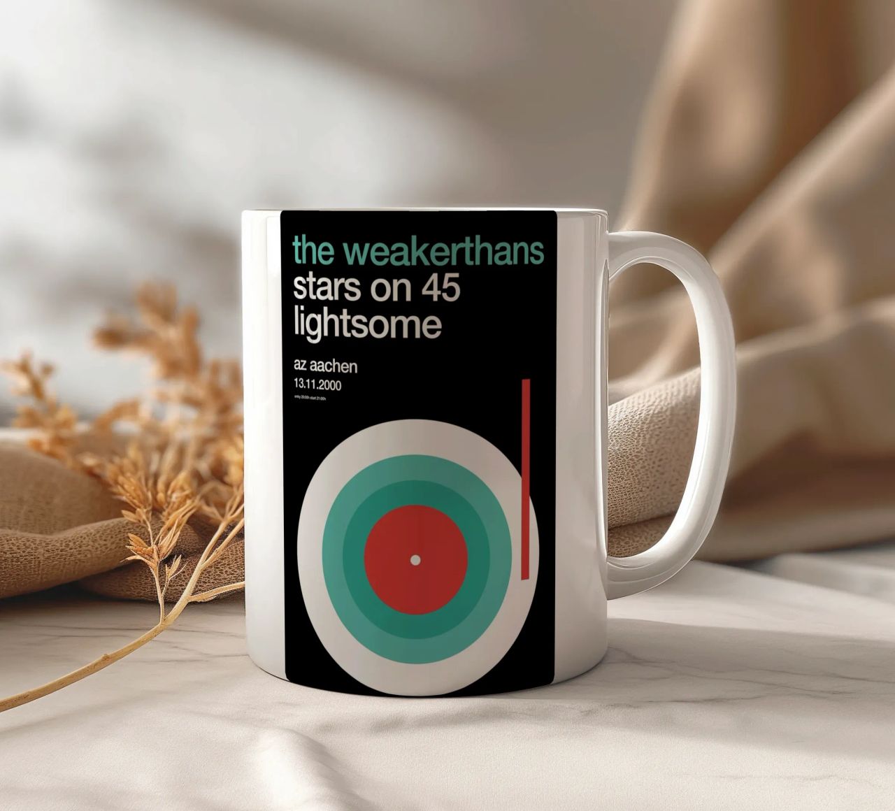 The Weakerthans tazza in ceramica da Stephan Kochs