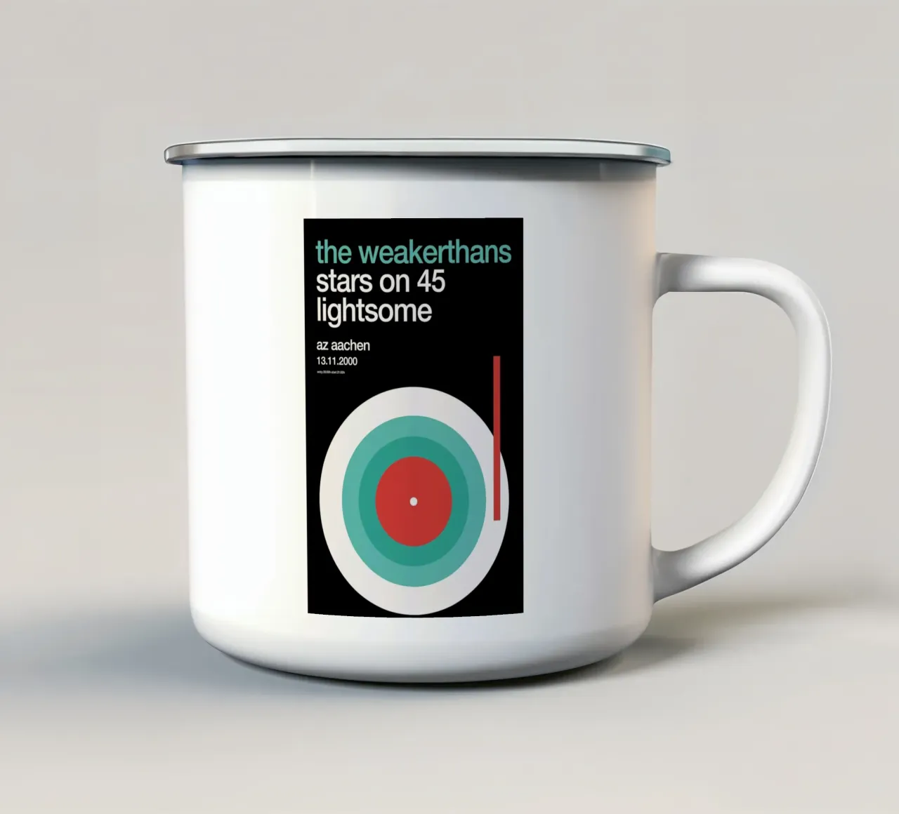 The Weakerthans enamel mug by Stephan Kochs
