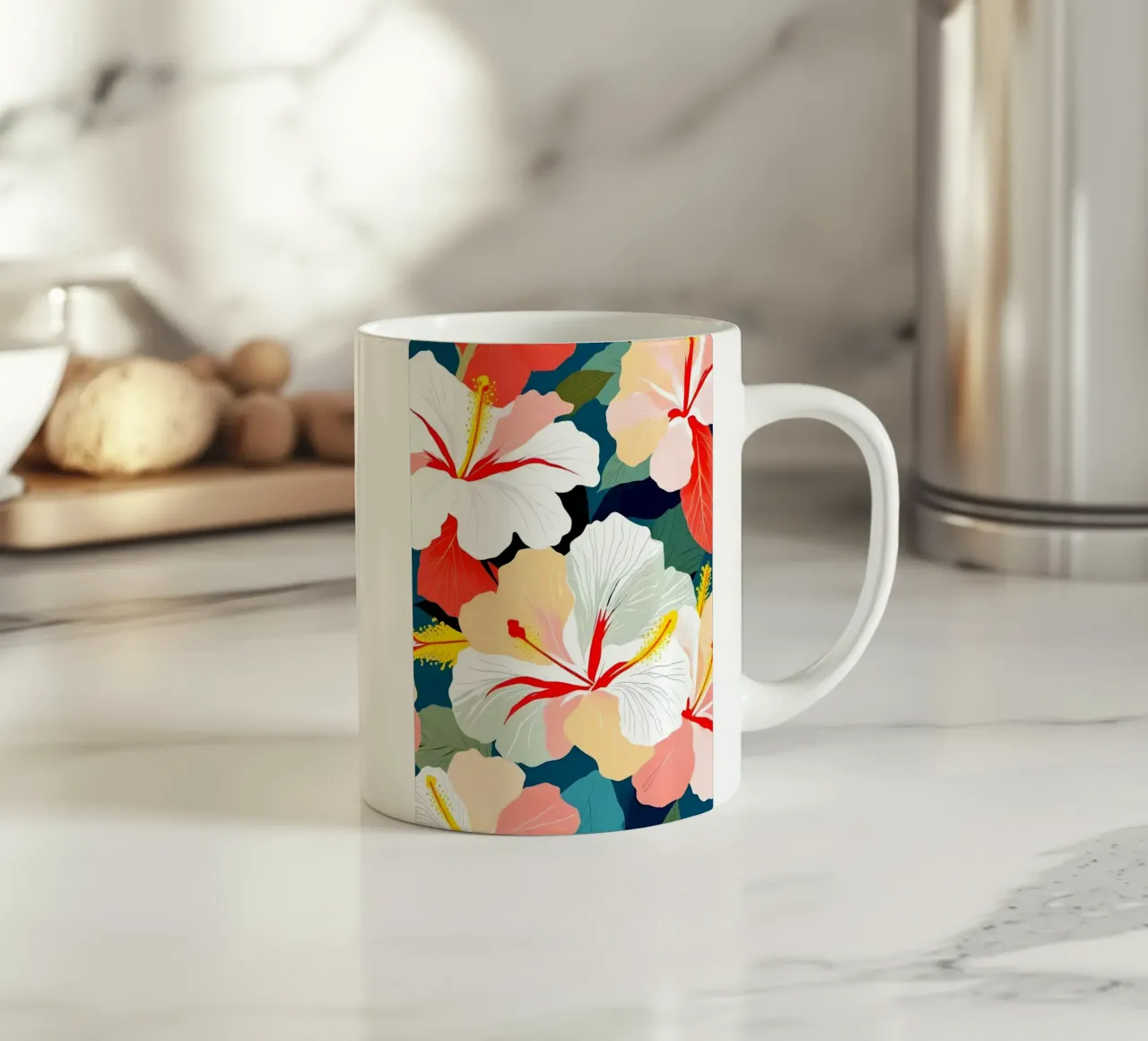 Rosa sinensis tazza in ceramica da 83oranges
