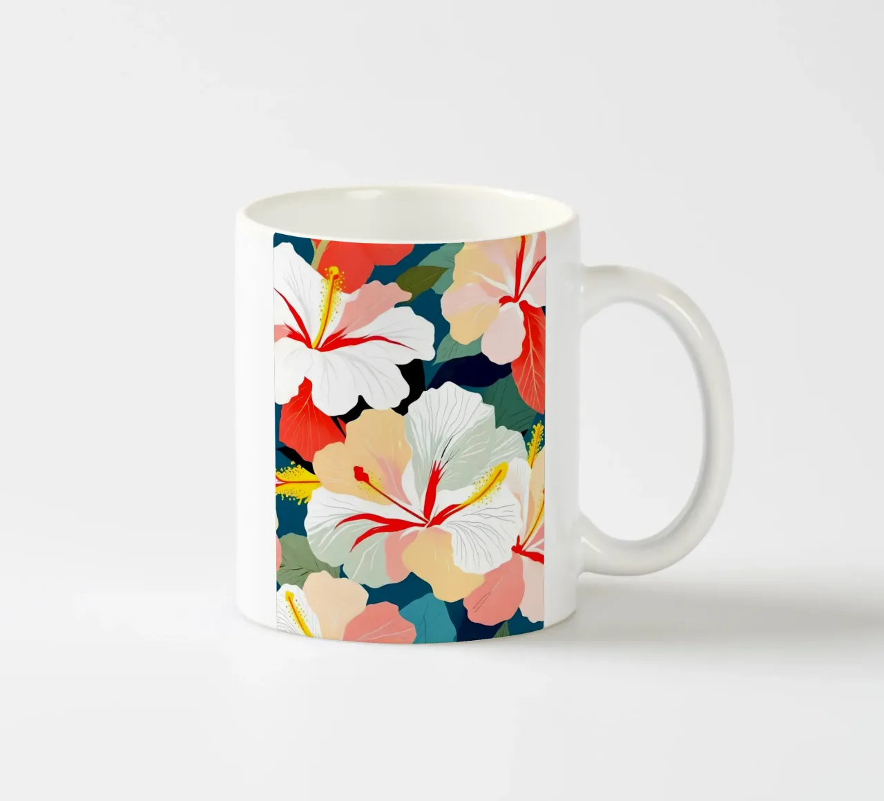Rosa sinensis tazza in ceramica da 83oranges