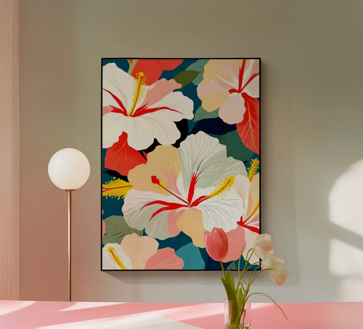 Rosa sinensis acrylic glass by 83oranges.com