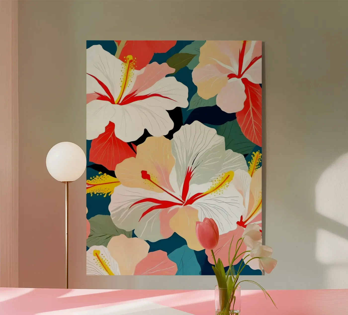 Rosa sinensis acrylic glass by 83oranges.com