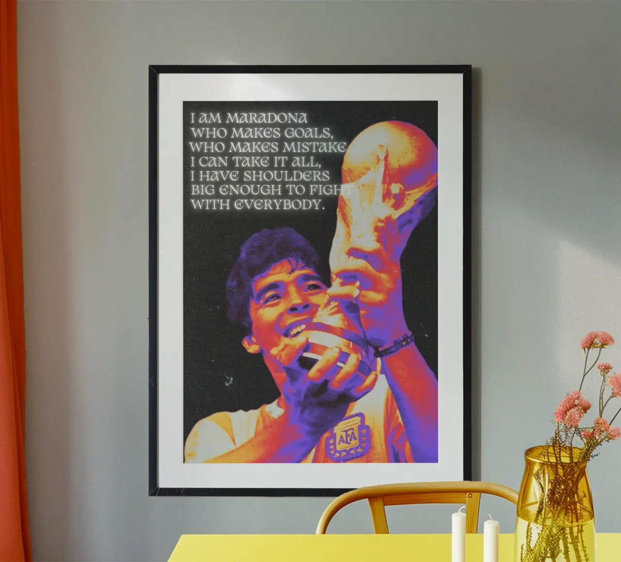 Diego Maradona carta hahnemühle da Limitless Prints