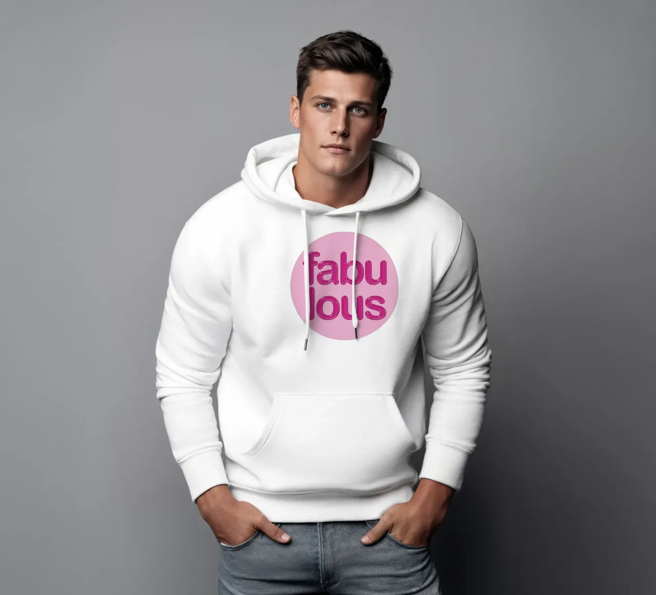 Fabulous disco quote felpa con cappuccio da Martina