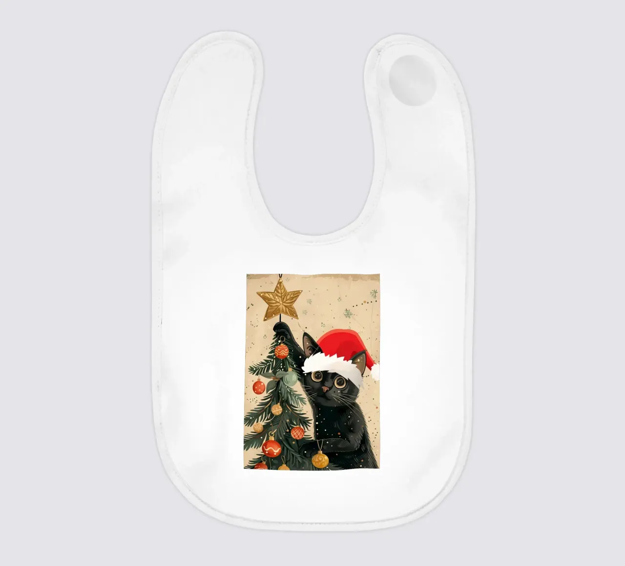 Albero di Natale del gatto nero bavaglino da Nina Wolf