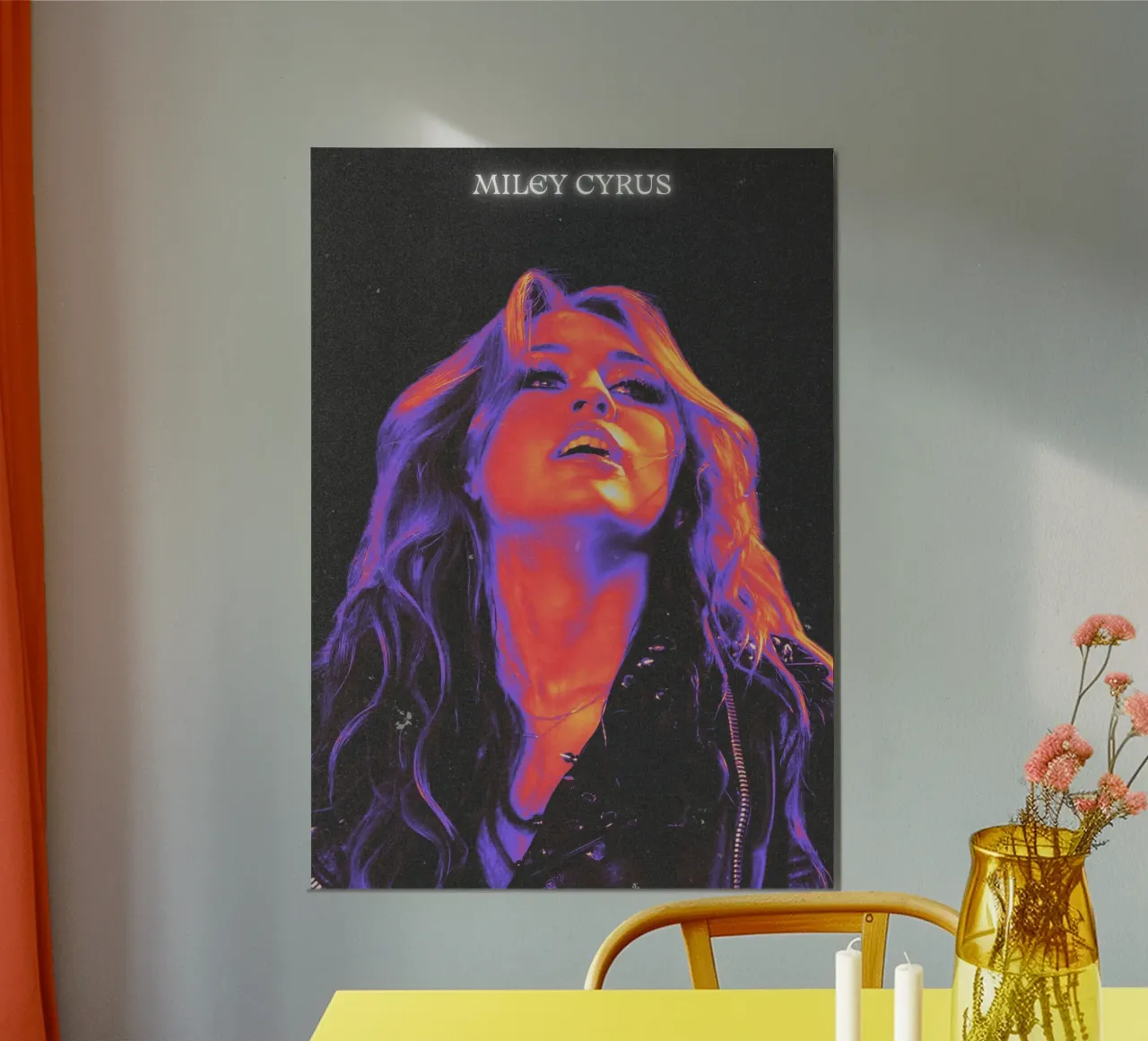 Miley Cyrus alluminio dibond da Limitless Prints