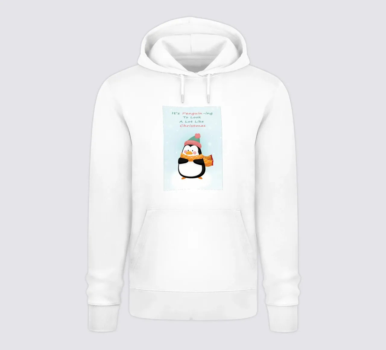 Pinguino di Natale felpa con cappuccio da Nina Wolf