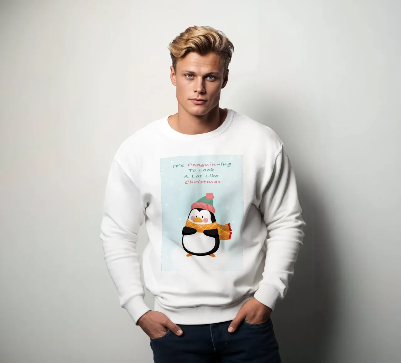 Pinguino di Natale felpa da Nina Wolf