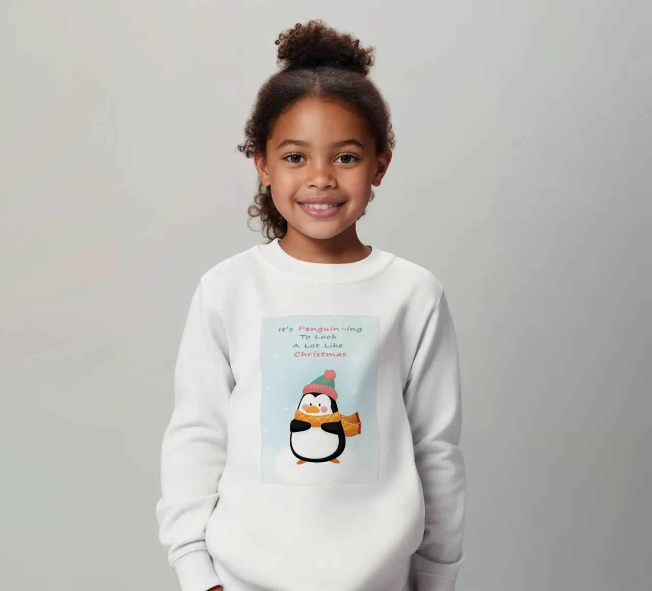 Pinguino di Natale felpa bambino da Nina Wolf