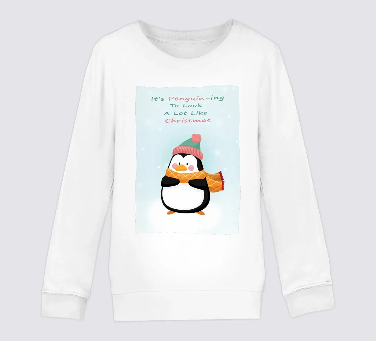 Pinguino di Natale felpa bambino da Nina Wolf
