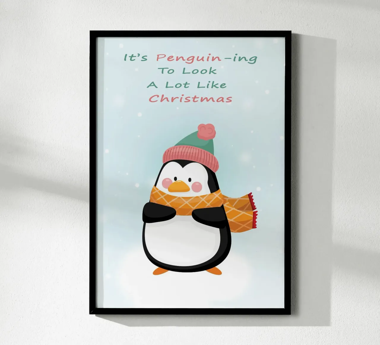 Pinguino di Natale carta hahnemühle da Nina Wolf