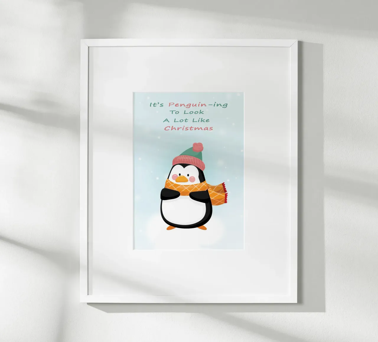 Pinguino di Natale carta hahnemühle da Nina Wolf