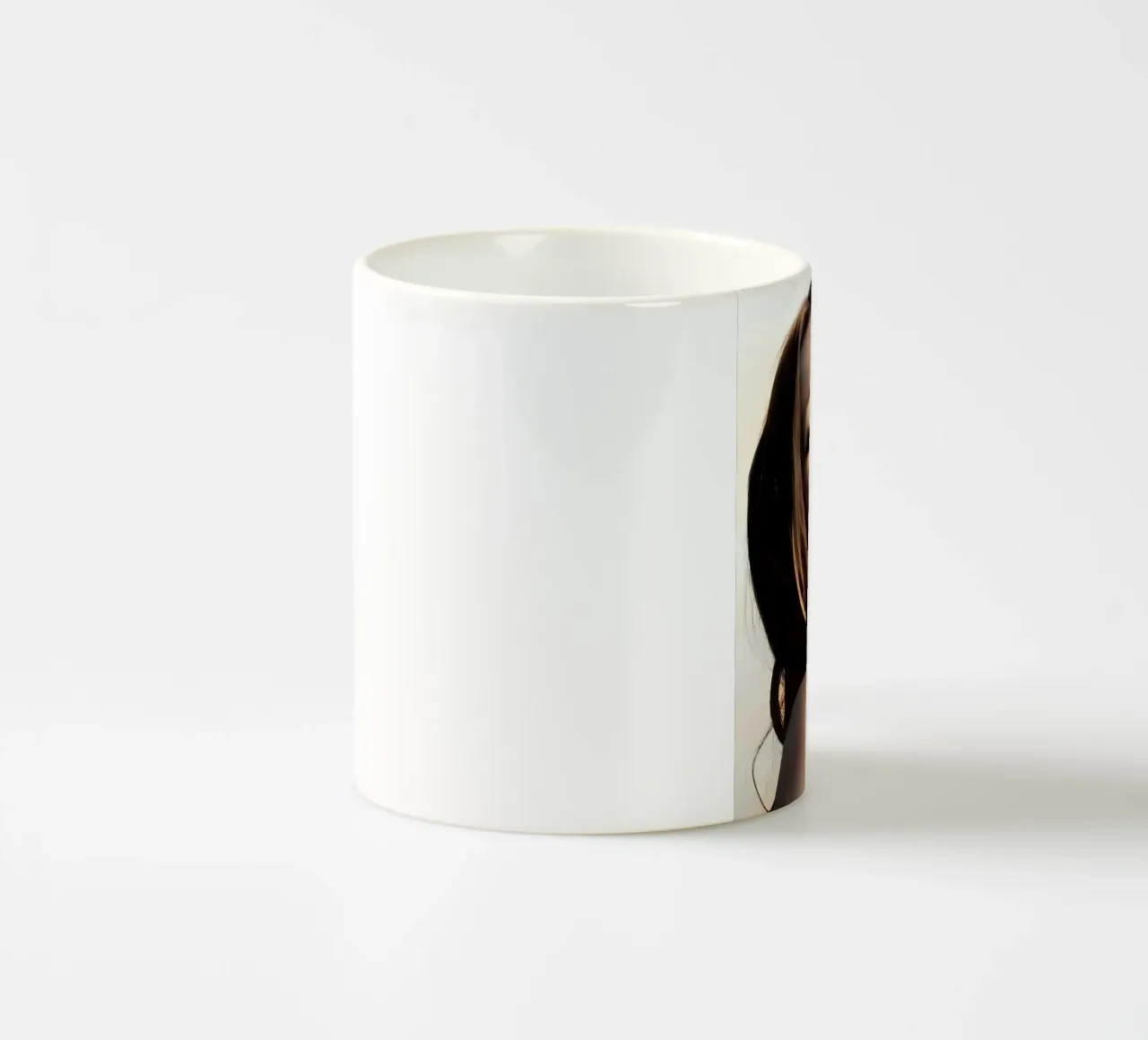 Ritratto nell'ora d'oro tazza in ceramica da vintage singer