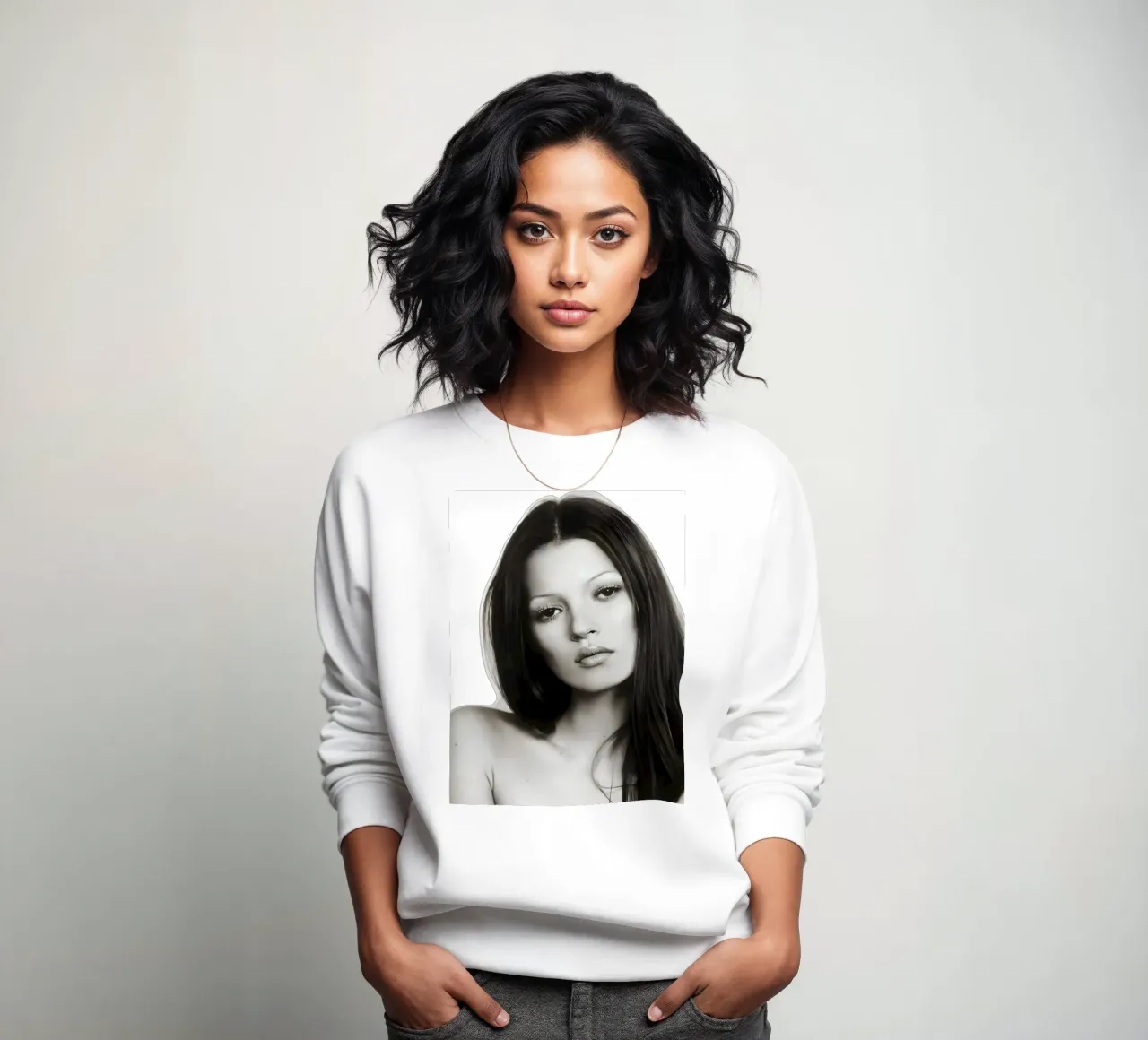 Serenità monocromatica felpa da vintage singer