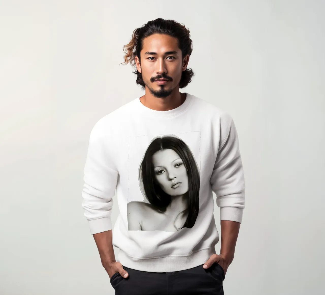 Serenità monocromatica felpa da vintage singer