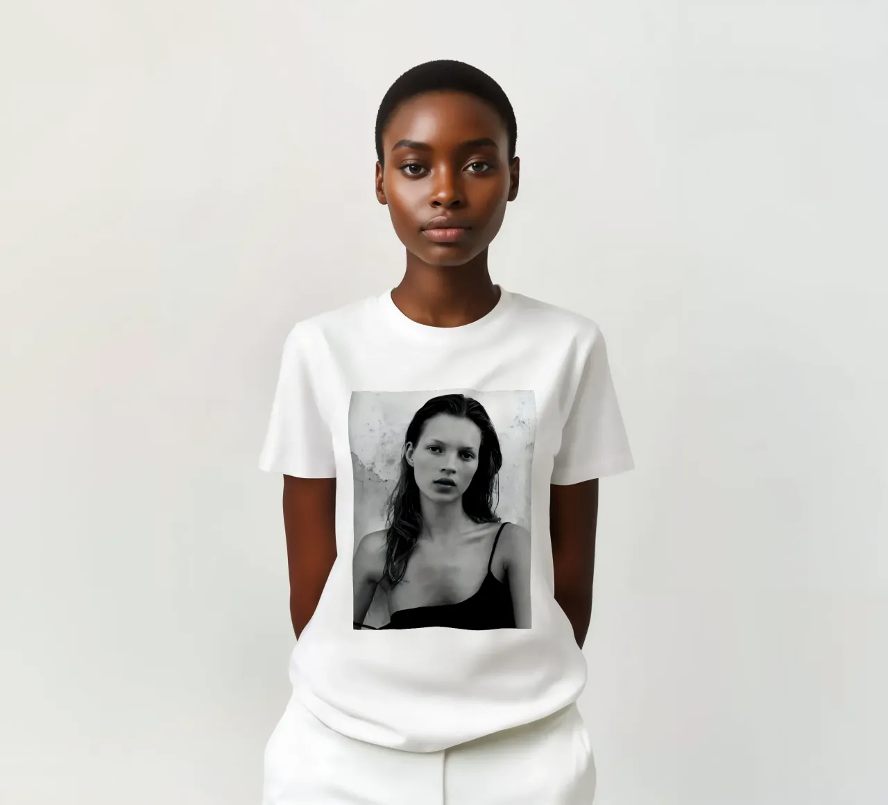 Semplicità nuda t-shirt da vintage singer