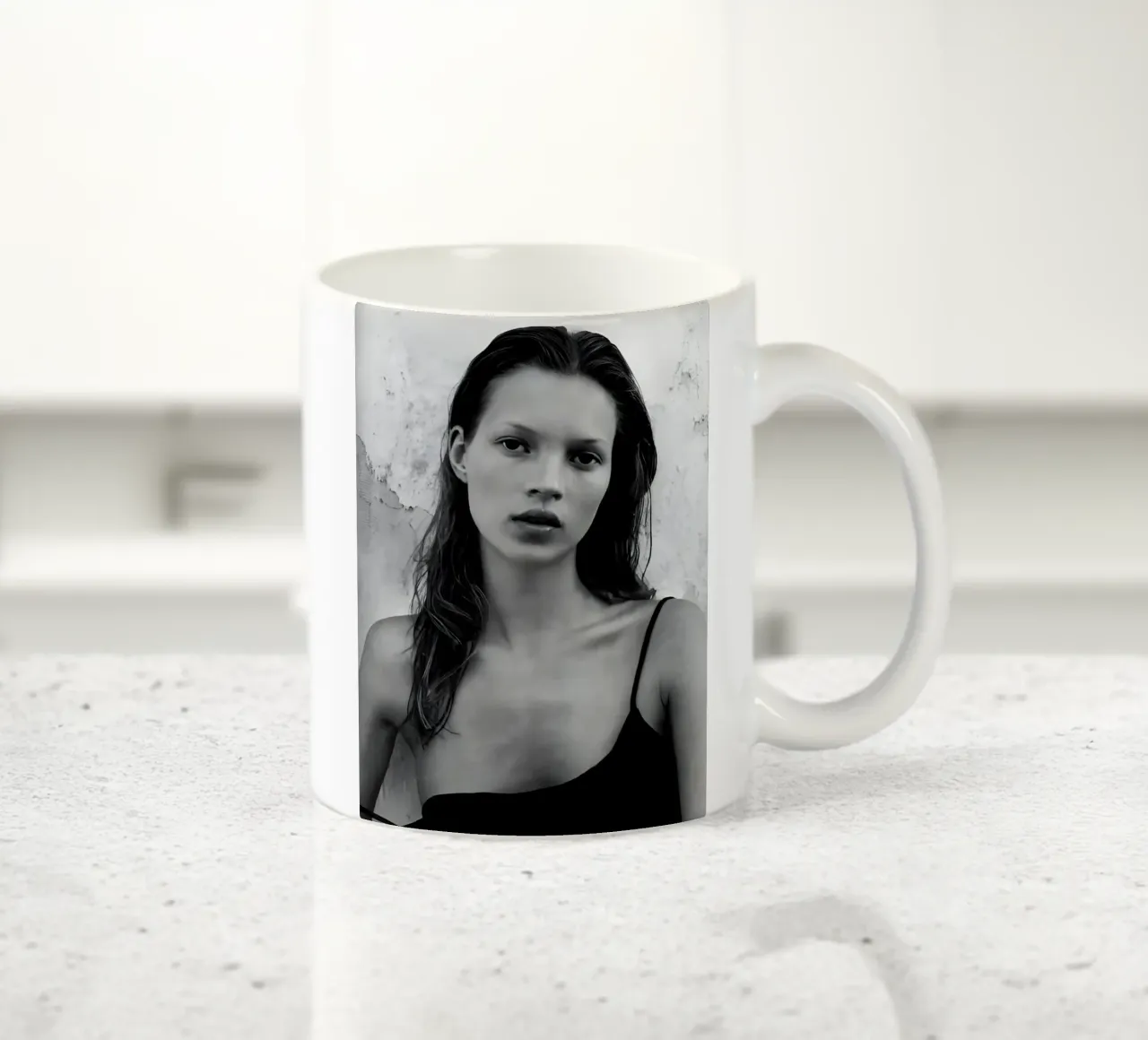 Semplicità nuda tazza in ceramica da vintage singer