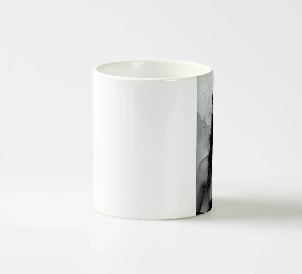 Semplicità nuda tazza in ceramica da vintage singer