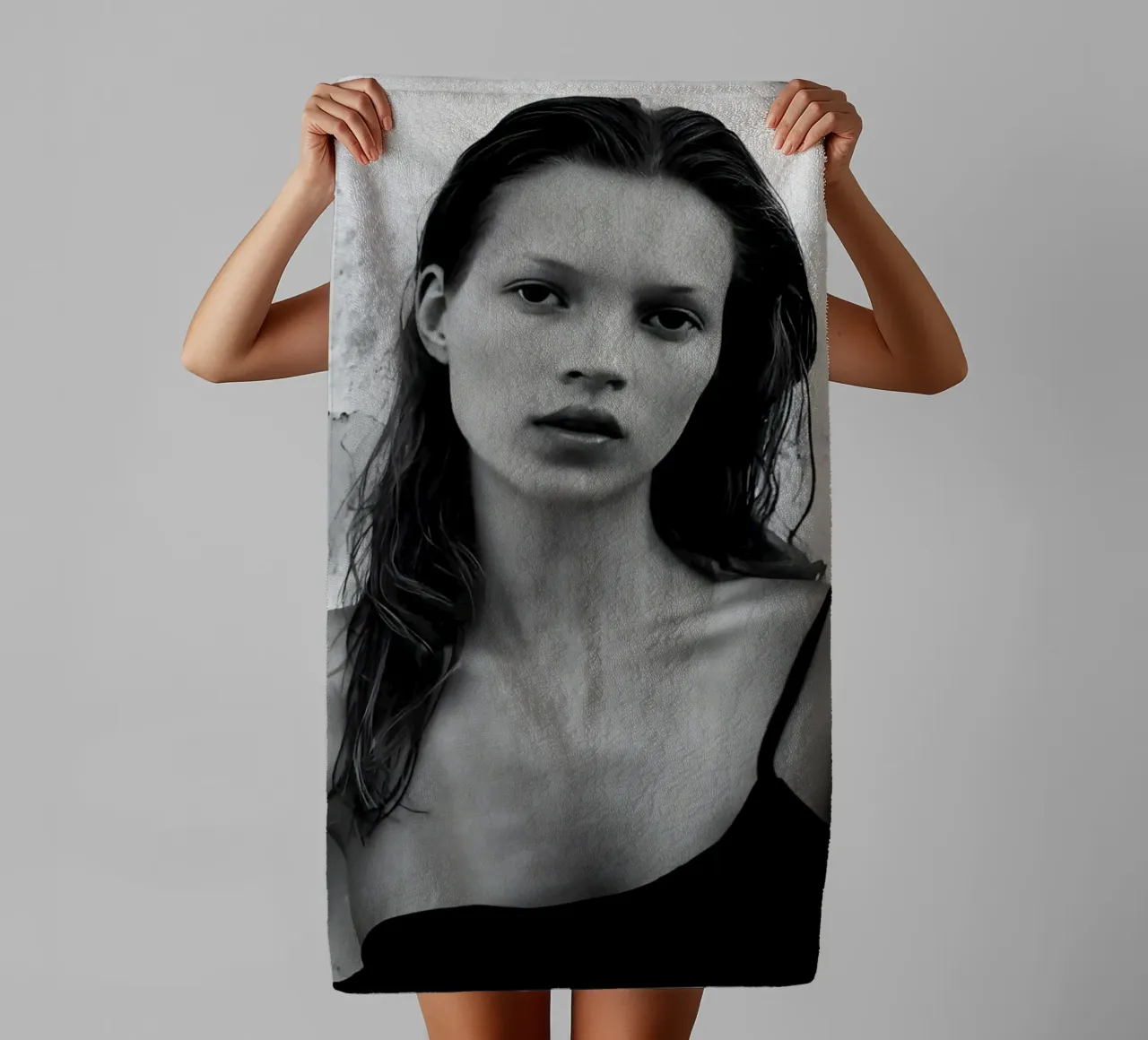 Semplicità nuda asciugamano da bagno da vintage singer