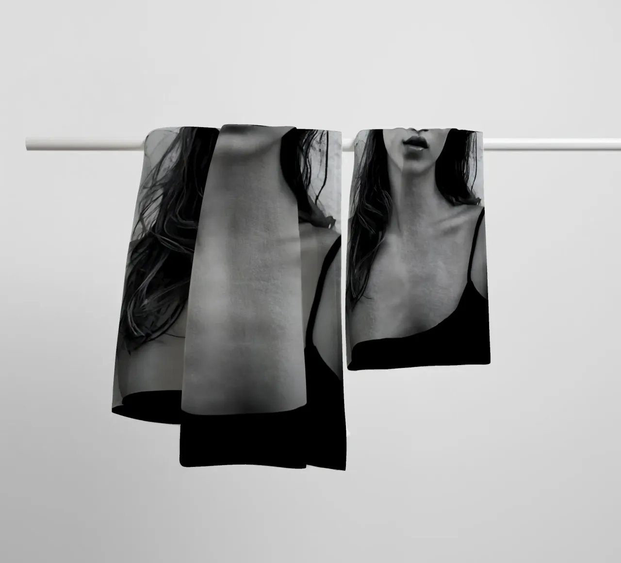 Semplicità nuda asciugamano da bagno da vintage singer