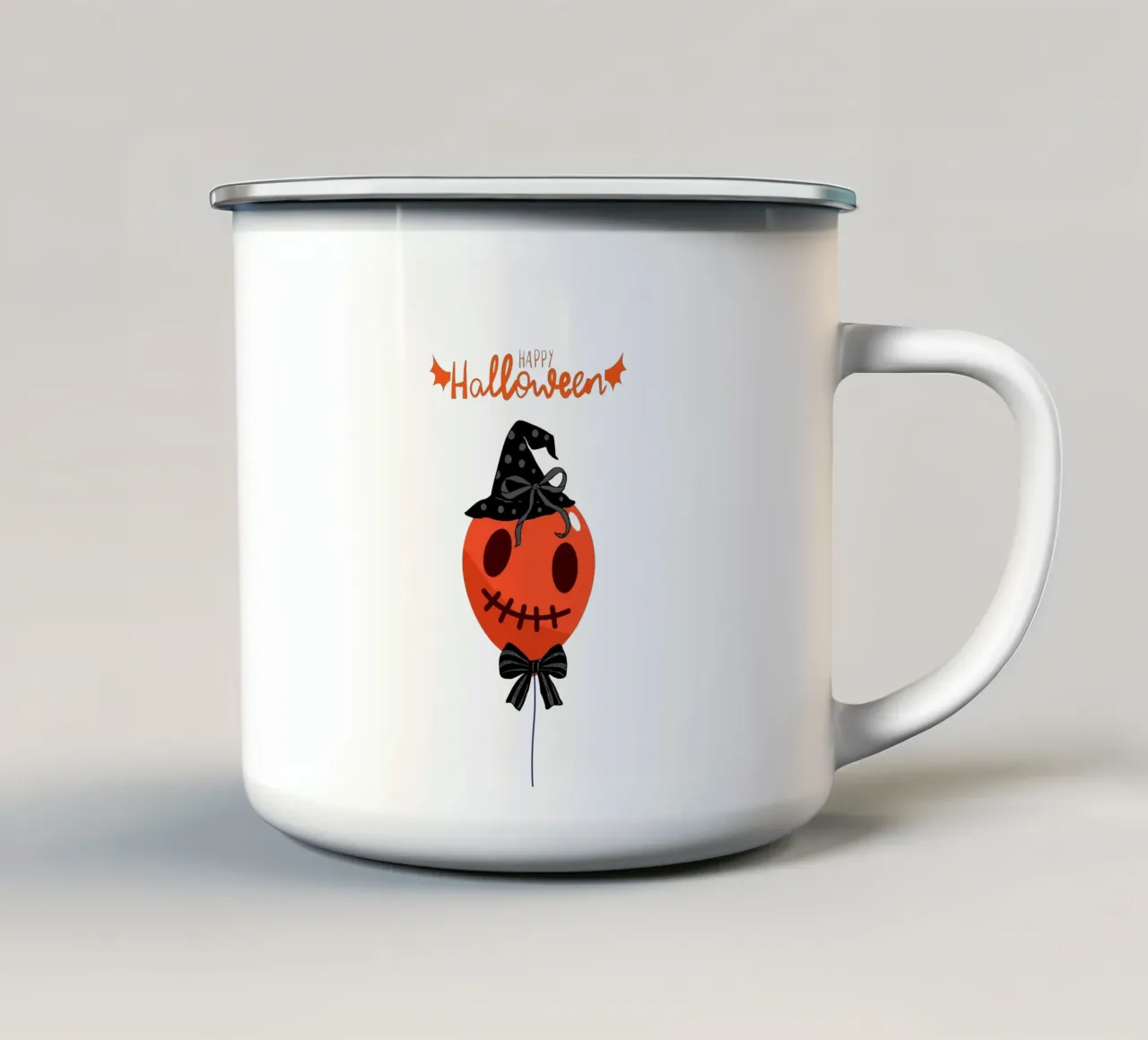 Happy Halloween tazza in smalto da Idées & Création