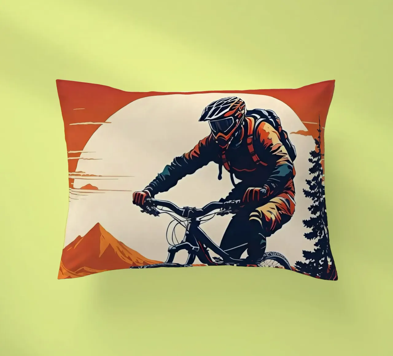 Discesa in mountain bike a tutta velocità cuscino da ARTVI-SHOP