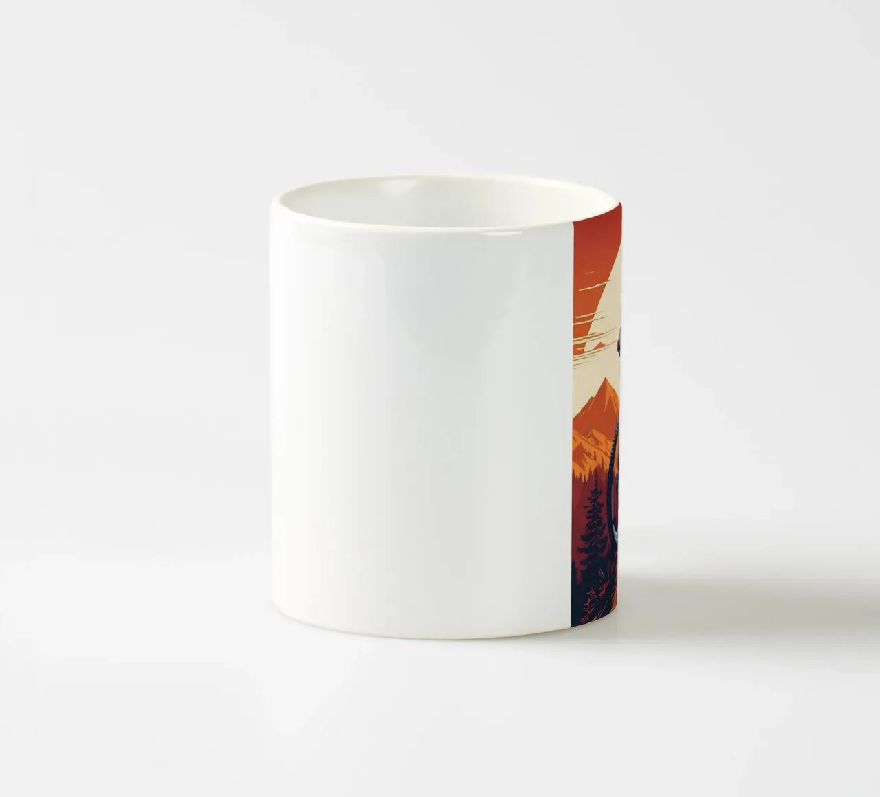 Discesa in mountain bike a tutta velocità tazza in ceramica da ARTVI-SHOP