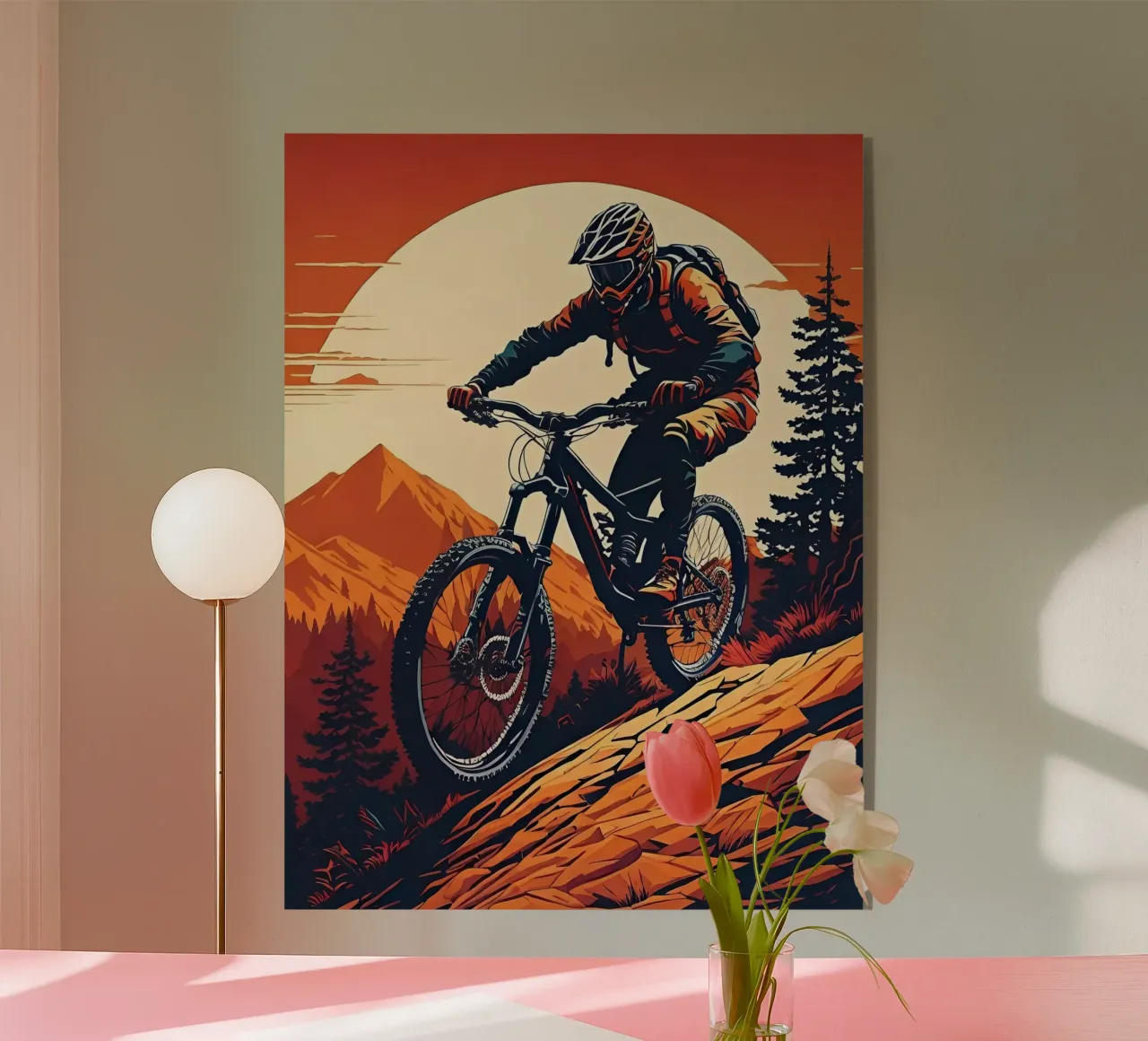 Discesa in mountain bike a tutta velocità plexiglass da ARTVI-SHOP