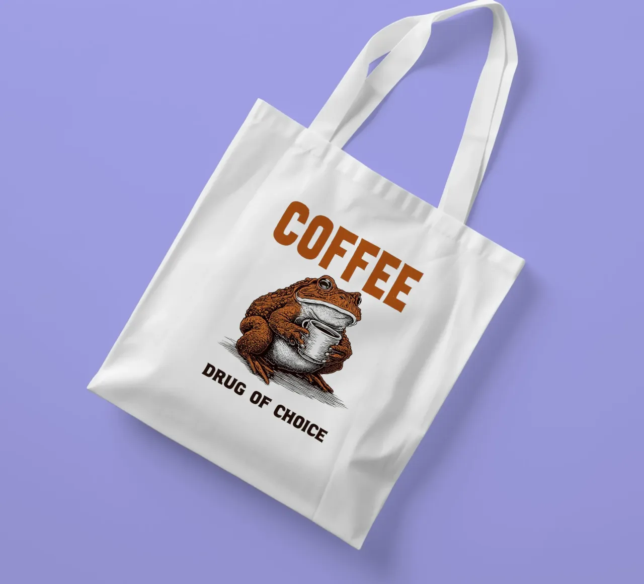 Il caffè - droga della scelta | Per i drogati di caffè borsa in juta da Autofocus