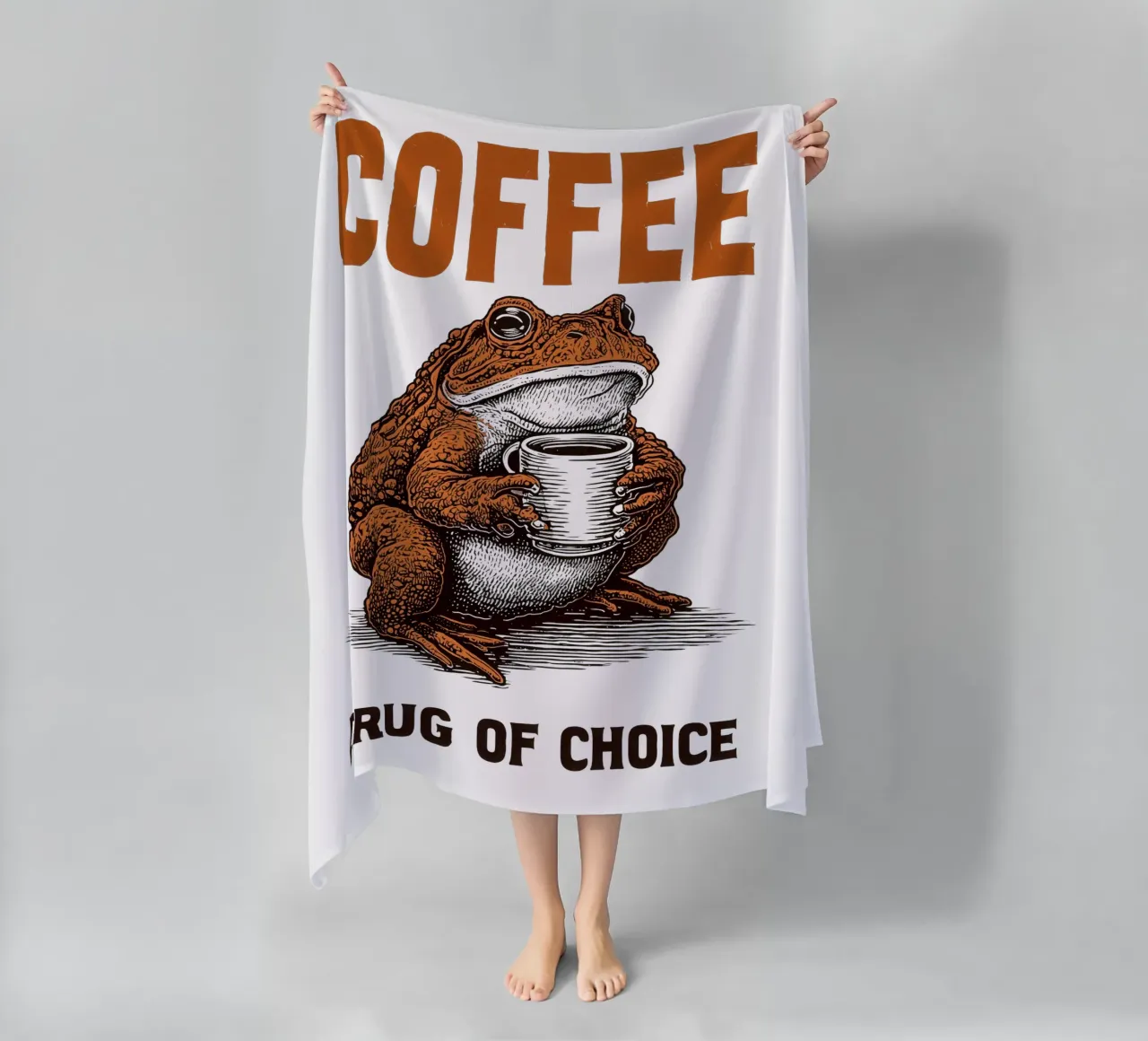 Il caffè - droga della scelta | Per i drogati di caffè telo mare da Autofocus