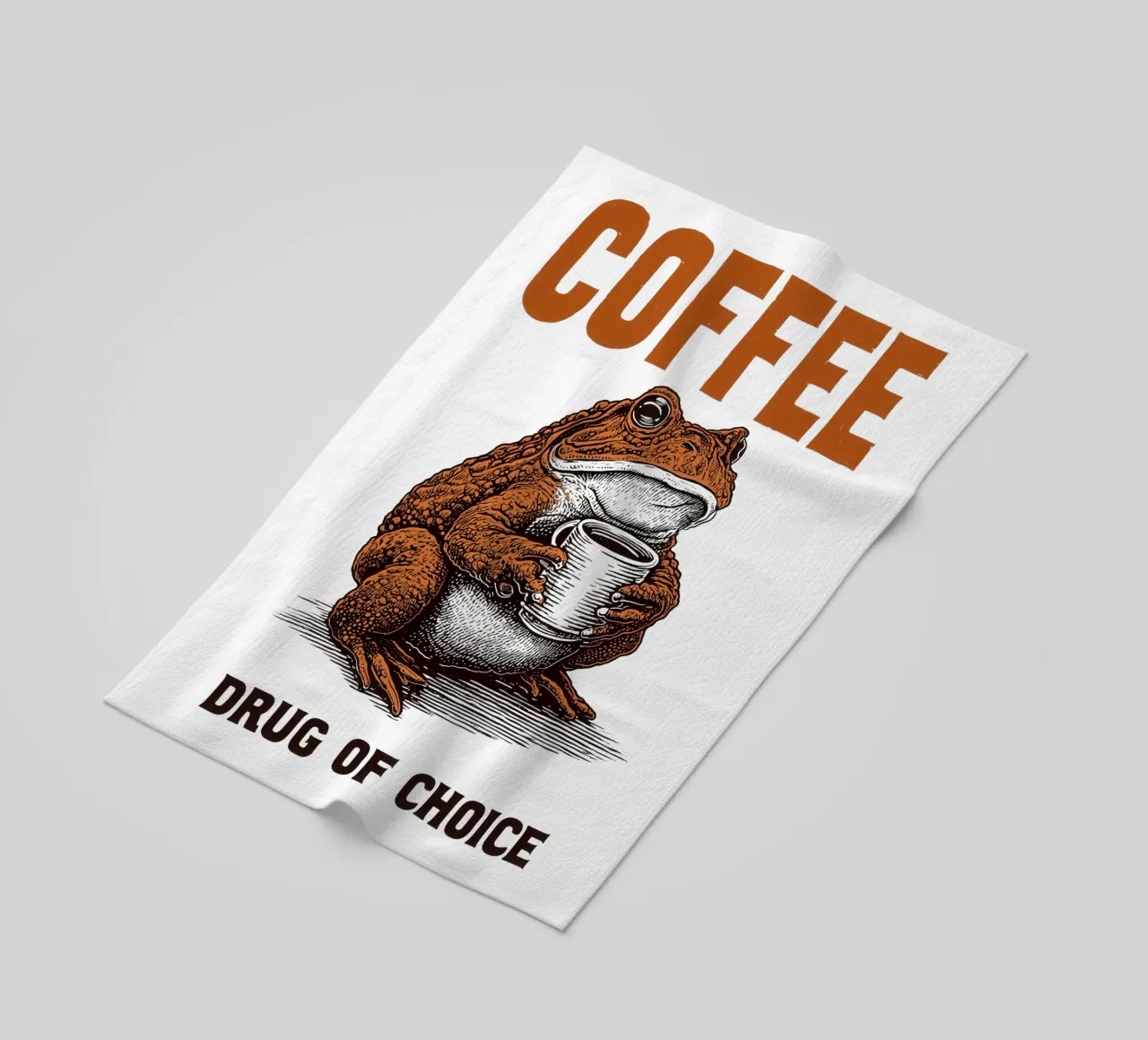 Il caffè - droga della scelta | Per i drogati di caffè telo mare da Autofocus