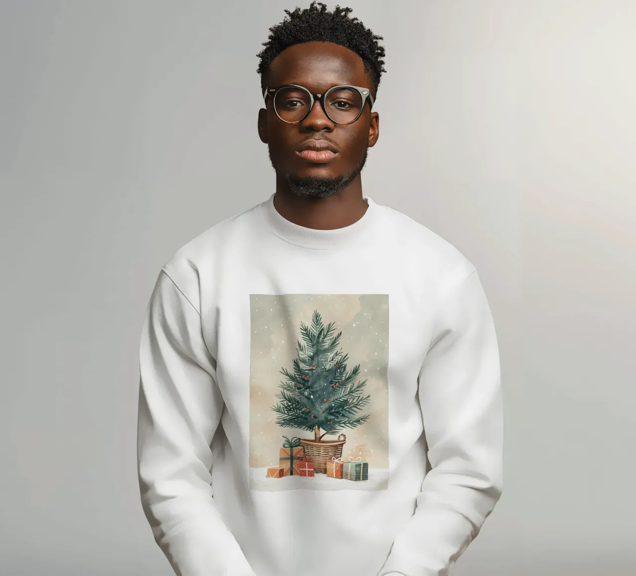 Albero di Natale acquerello felpa da Nina Wolf