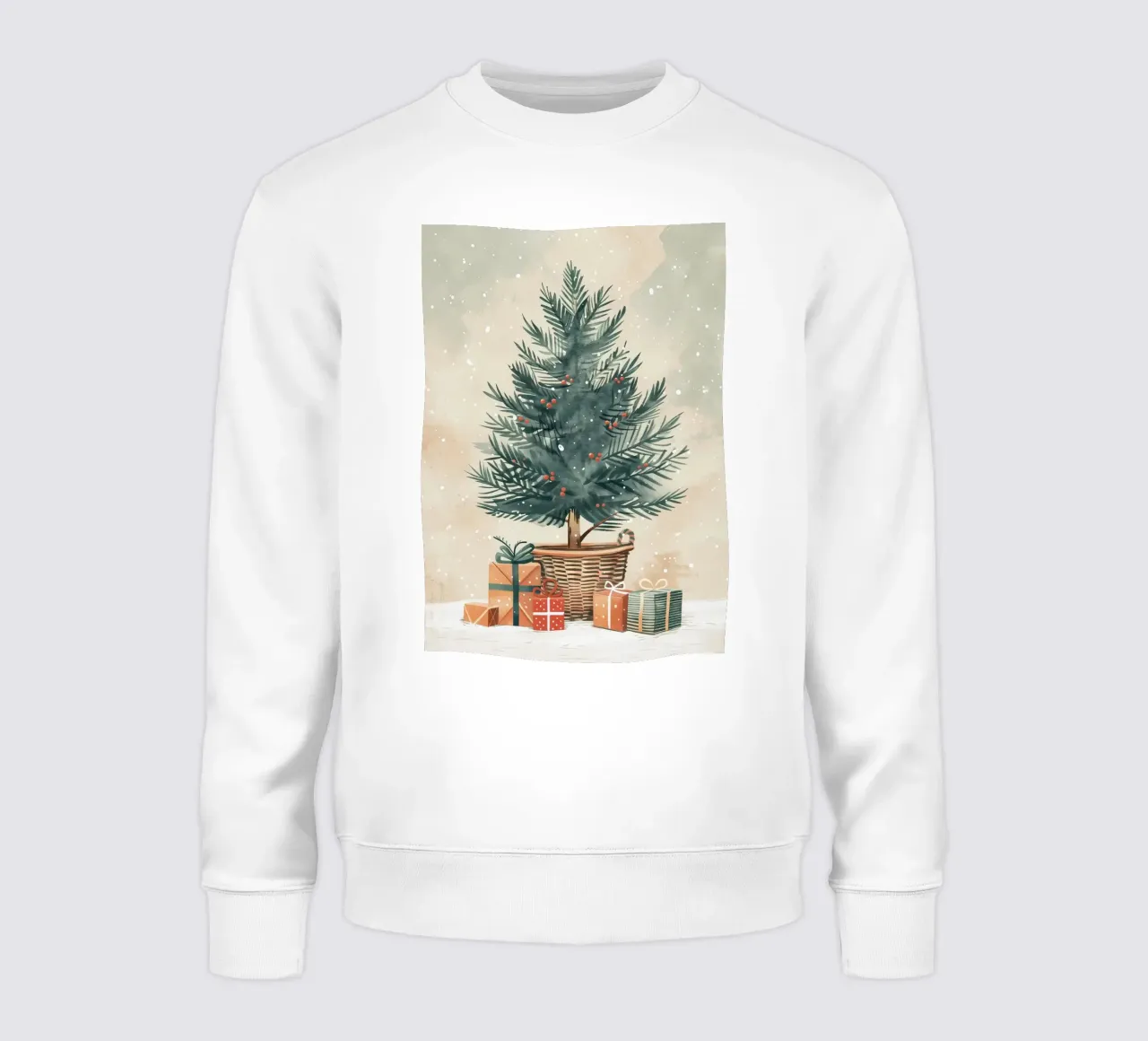 Albero di Natale acquerello felpa da Nina Wolf