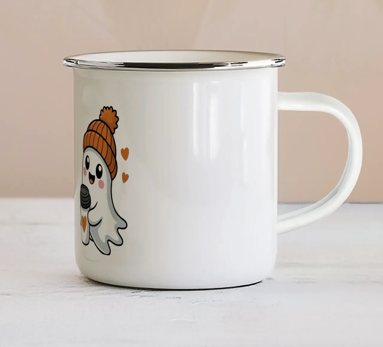 Fantômes mignons tazza in smalto da Idées & Création
