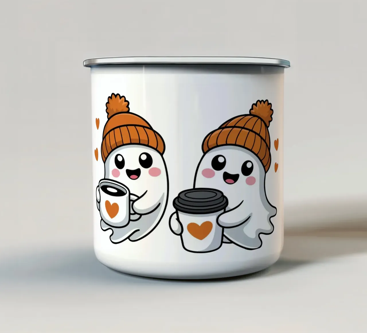 Fantômes mignons tazza in smalto da Idées & Création