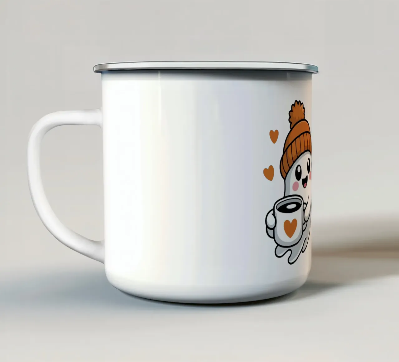 Fantômes mignons tazza in smalto da Idées & Création