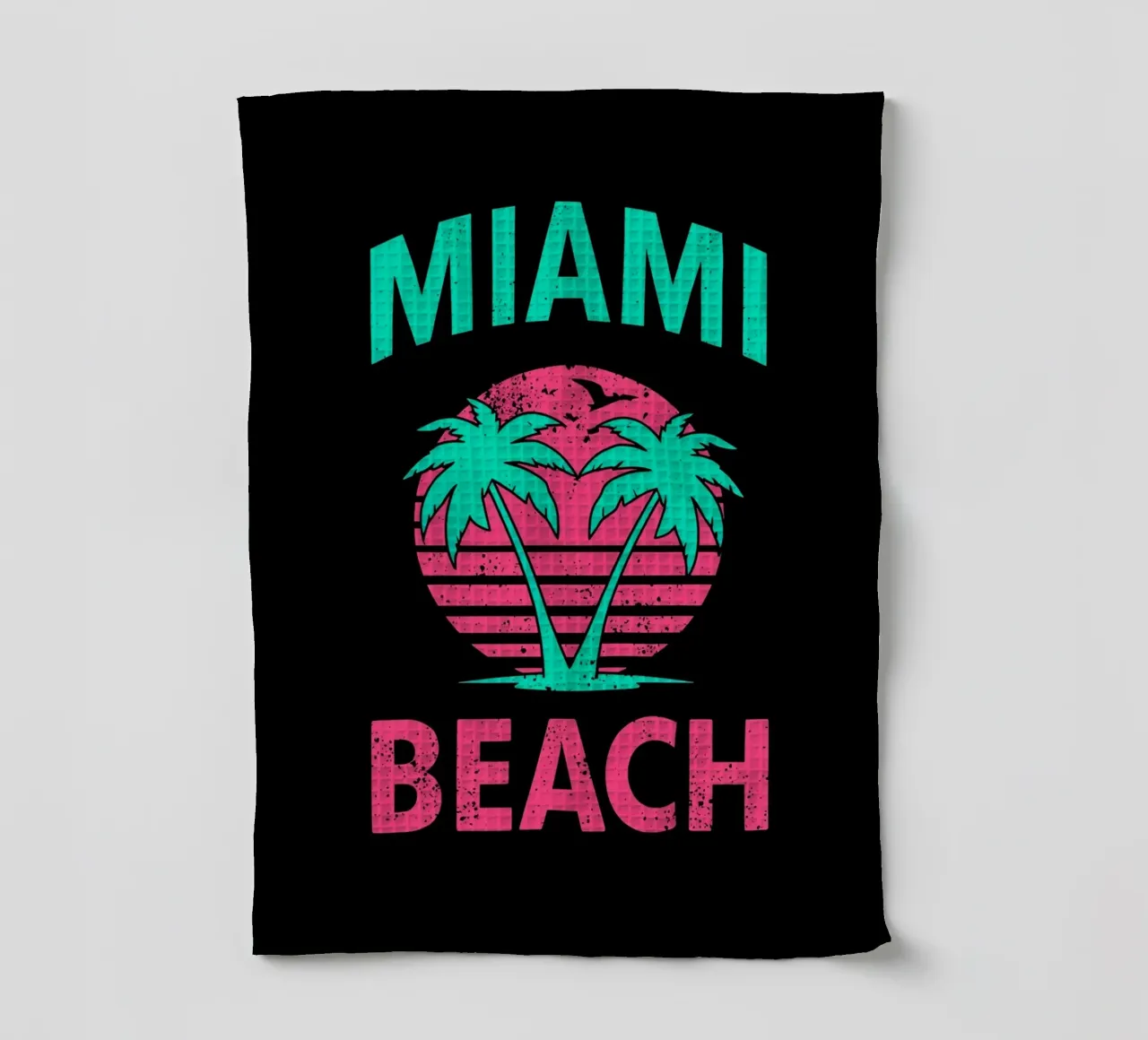 Grafica di Miami Beach canovaccio da cucina da DesignDoodle