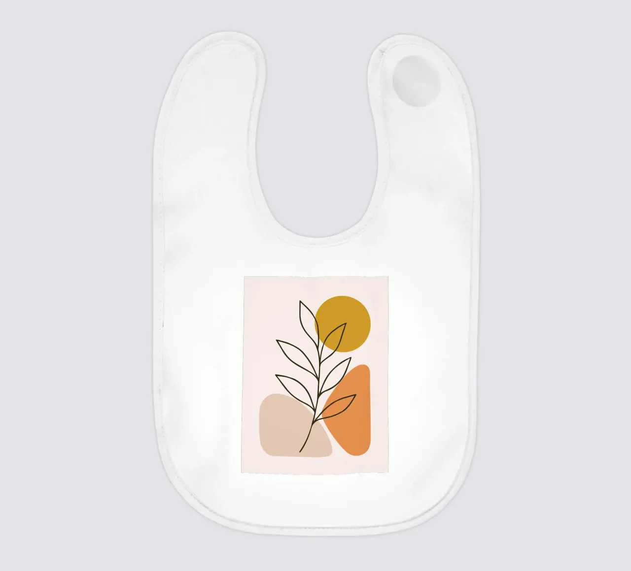 Arte botanica minimalista con forme geometriche bavaglino da PosterByFly