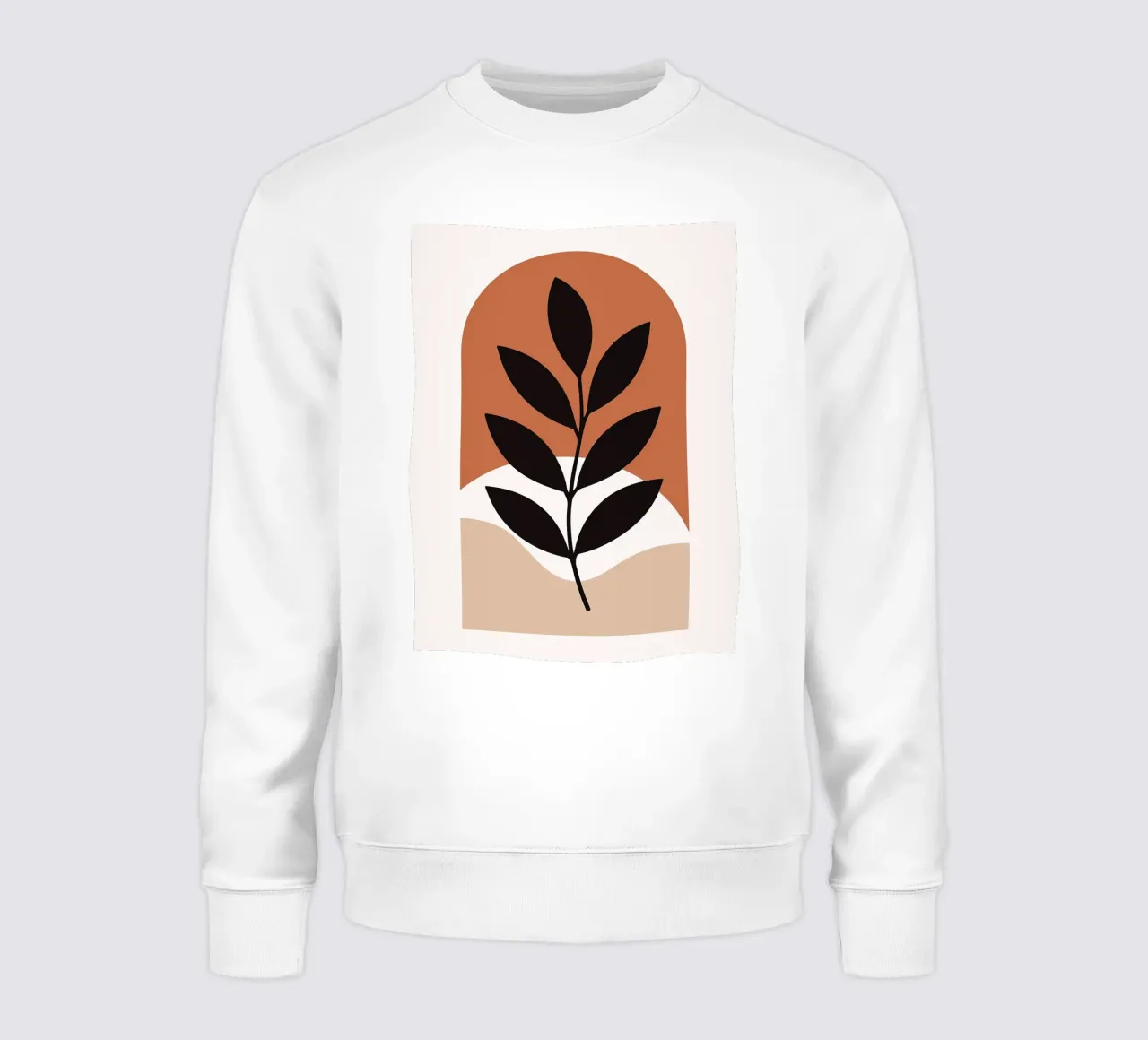 Arte vegetale minimalista con forme geometriche felpa da PosterByFly