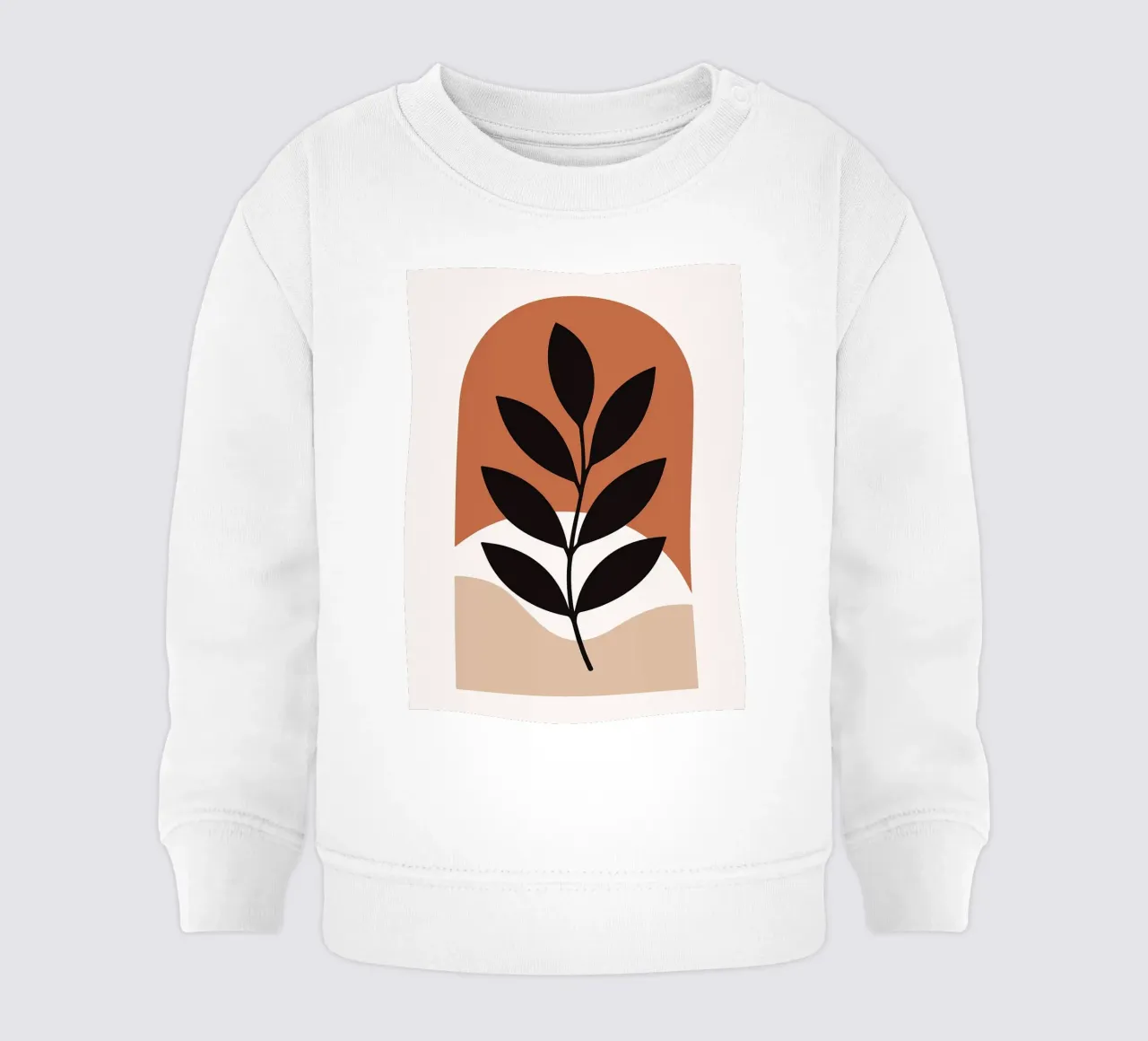 Arte vegetale minimalista con forme geometriche felpa neonato da PosterByFly