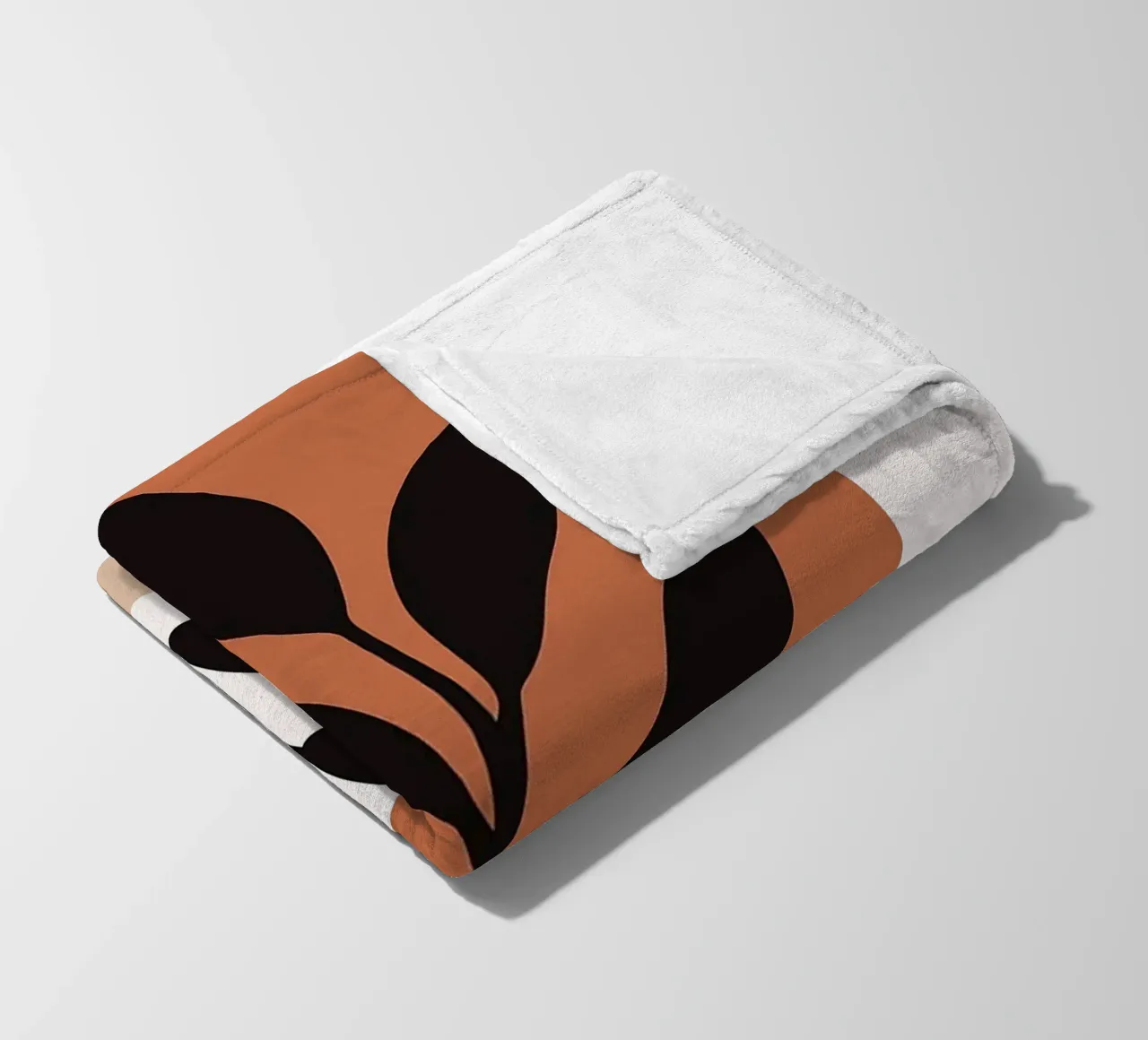 Arte vegetale minimalista con forme geometriche coperta in pile da PosterByFly