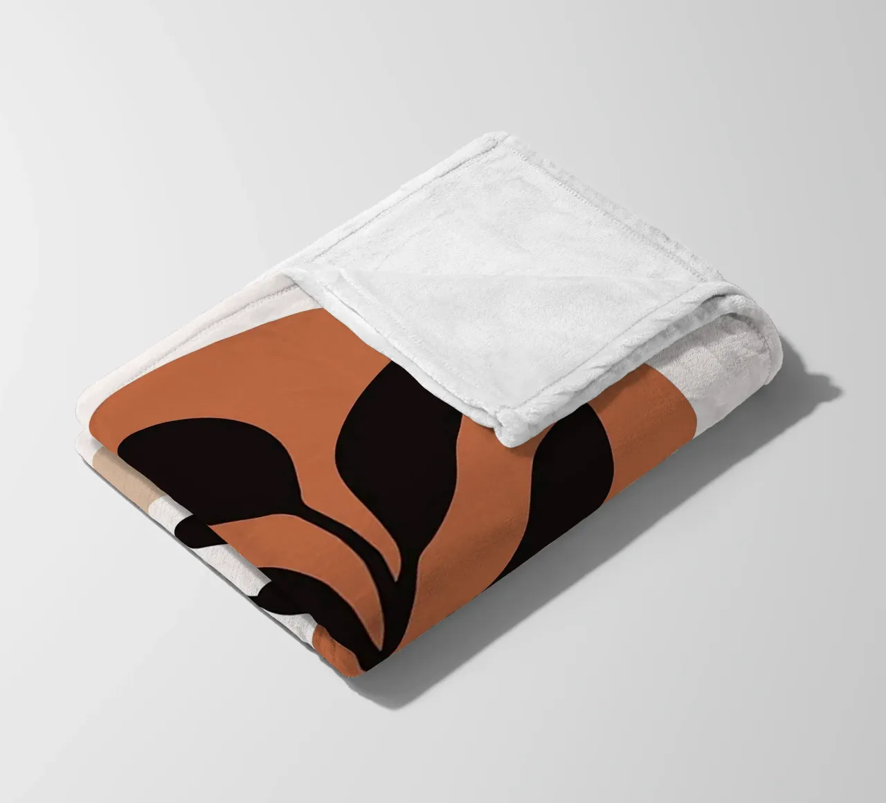 Arte vegetale minimalista con forme geometriche coperta in pile da PosterByFly