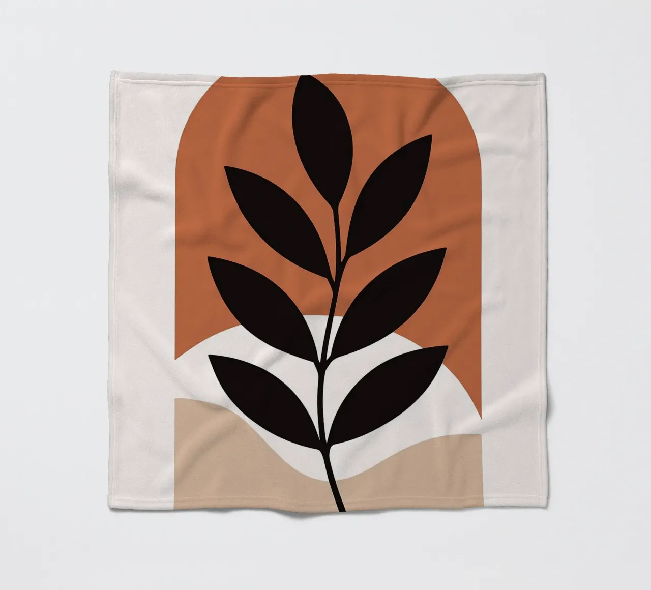 Arte vegetale minimalista con forme geometriche coperta in pile da PosterByFly