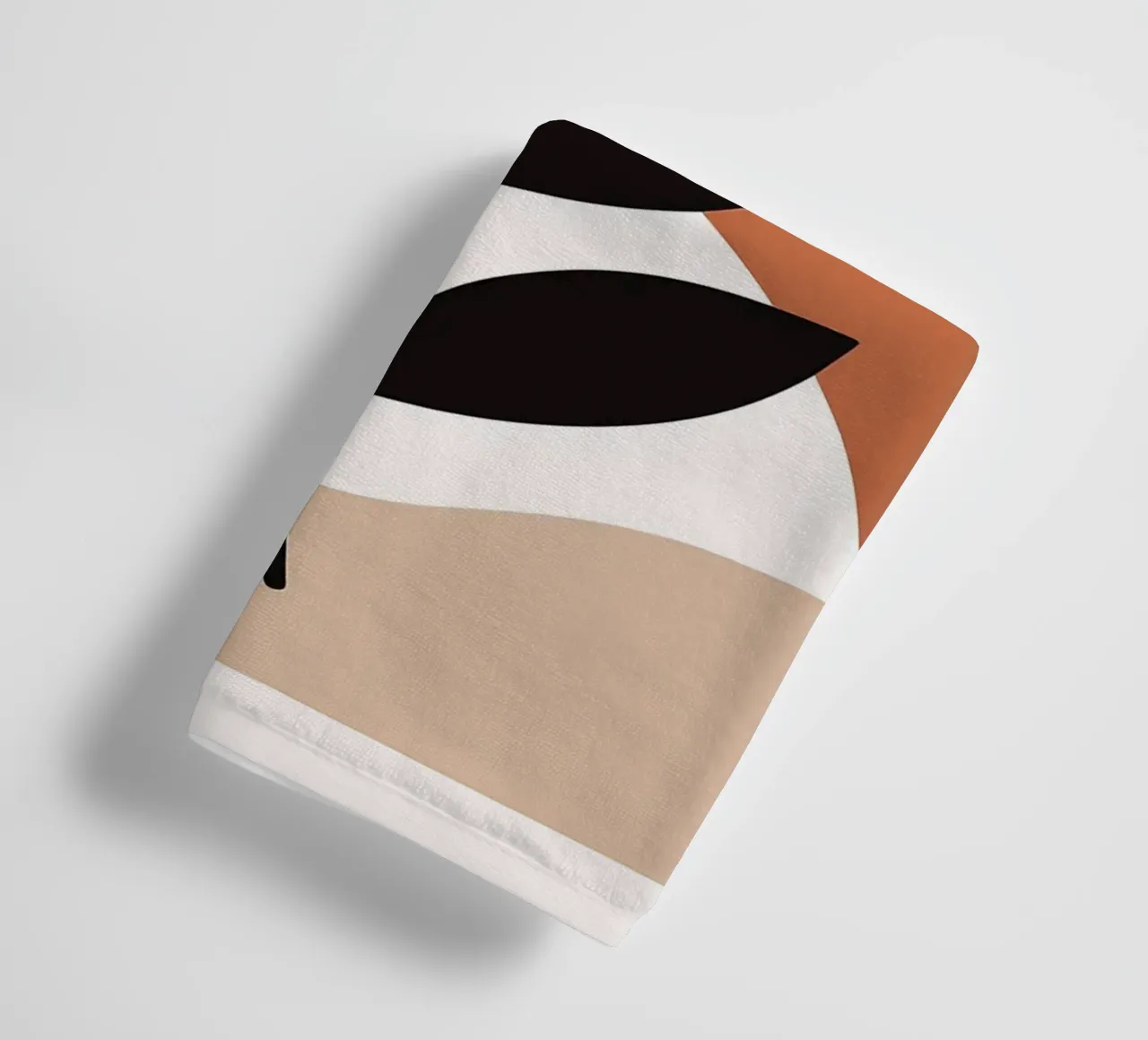 Arte vegetale minimalista con forme geometriche asciugamano da bagno da PosterByFly