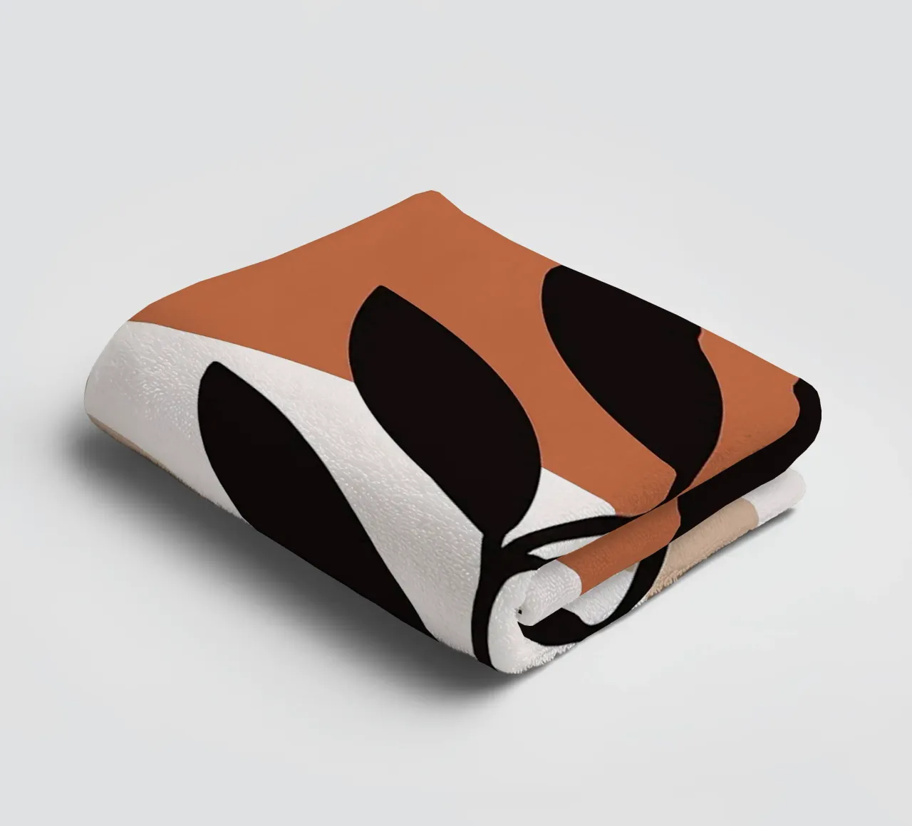 Arte vegetale minimalista con forme geometriche asciugamano da bagno da PosterByFly
