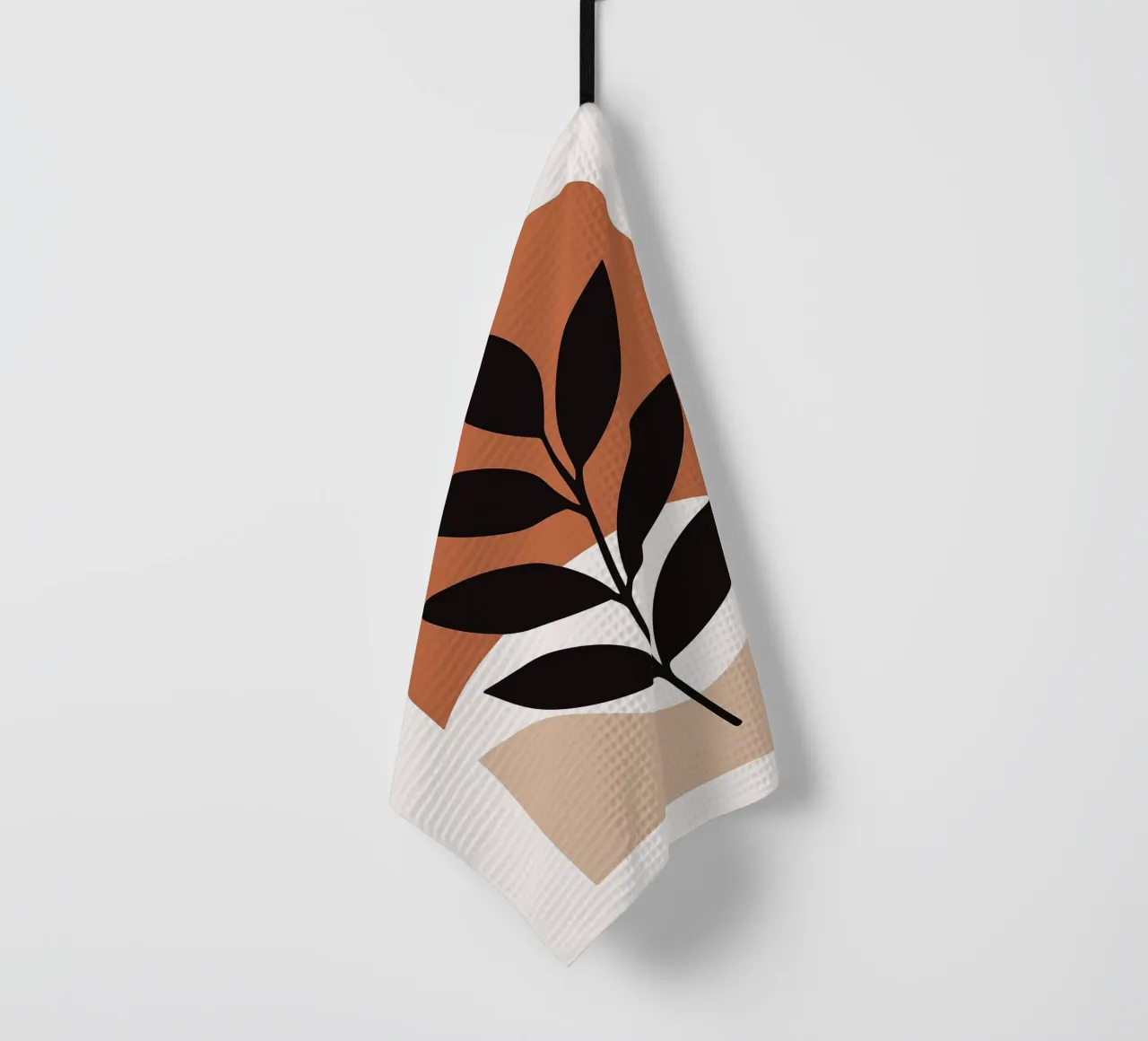 Arte vegetale minimalista con forme geometriche canovaccio da cucina da PosterByFly