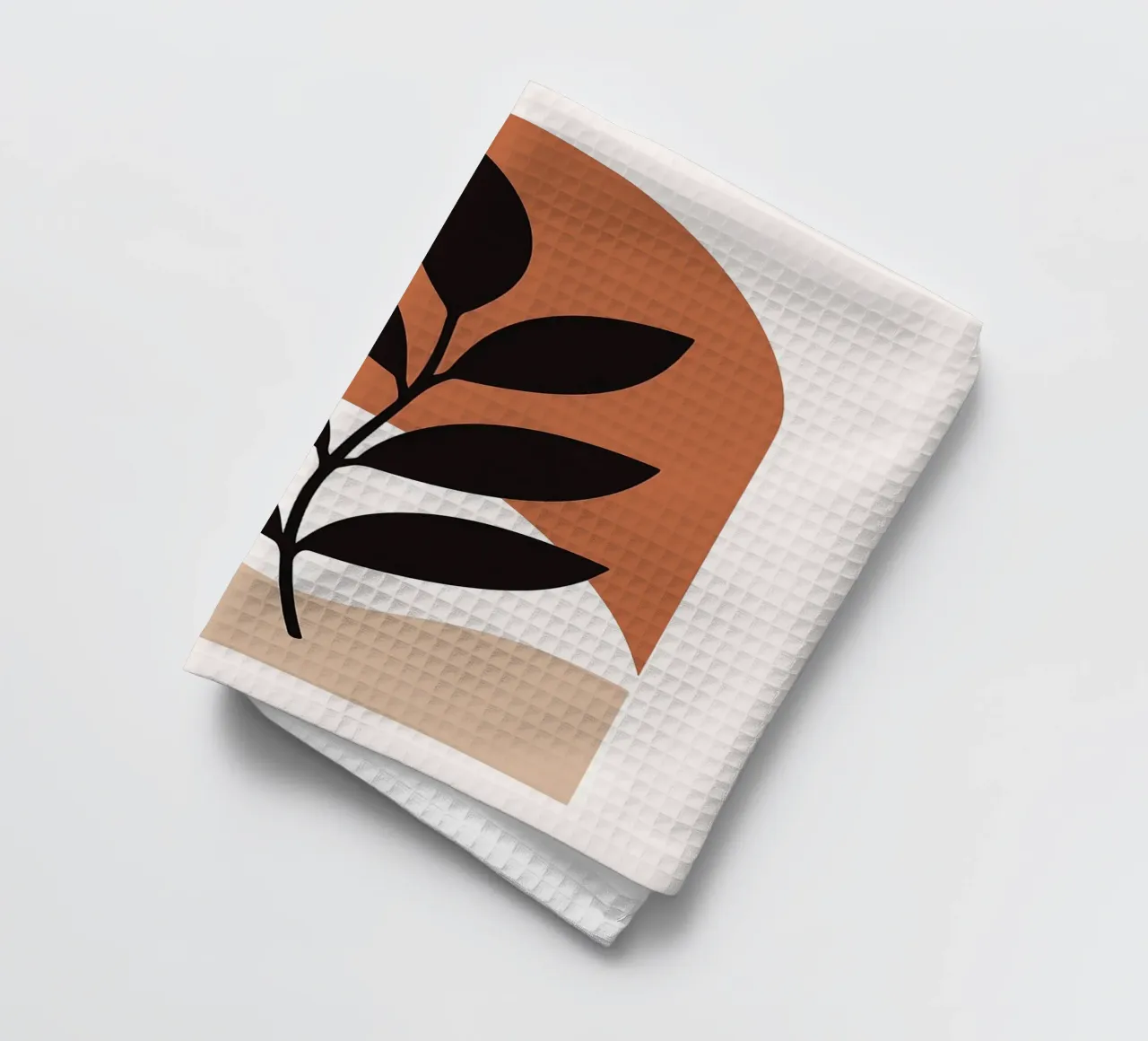 Arte vegetale minimalista con forme geometriche canovaccio da cucina da PosterByFly