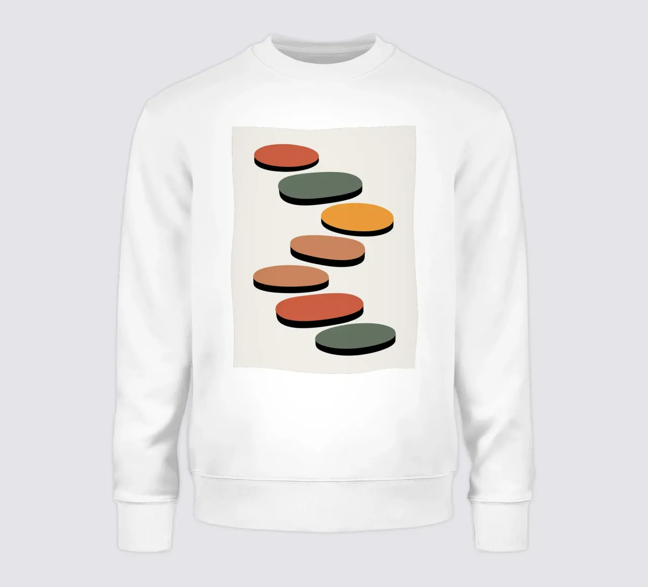 Astratto geometrico Stepping Stones illustrazione felpa da PosterByFly