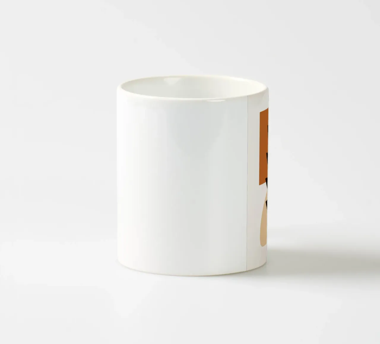 Arte botanica astratta con forme geometriche tazza in ceramica da PosterByFly