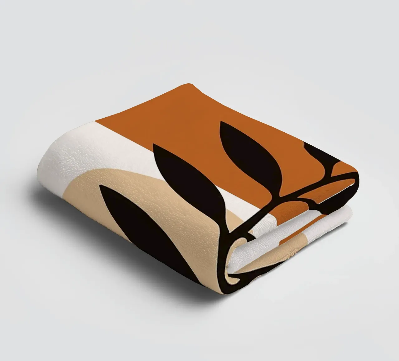 Arte botanica astratta con forme geometriche asciugamano da bagno da PosterByFly